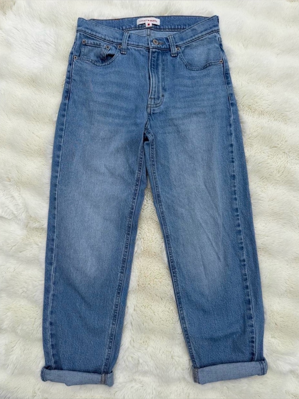 Lucky Brand boy mid-rise relaxed straight women’s jeans